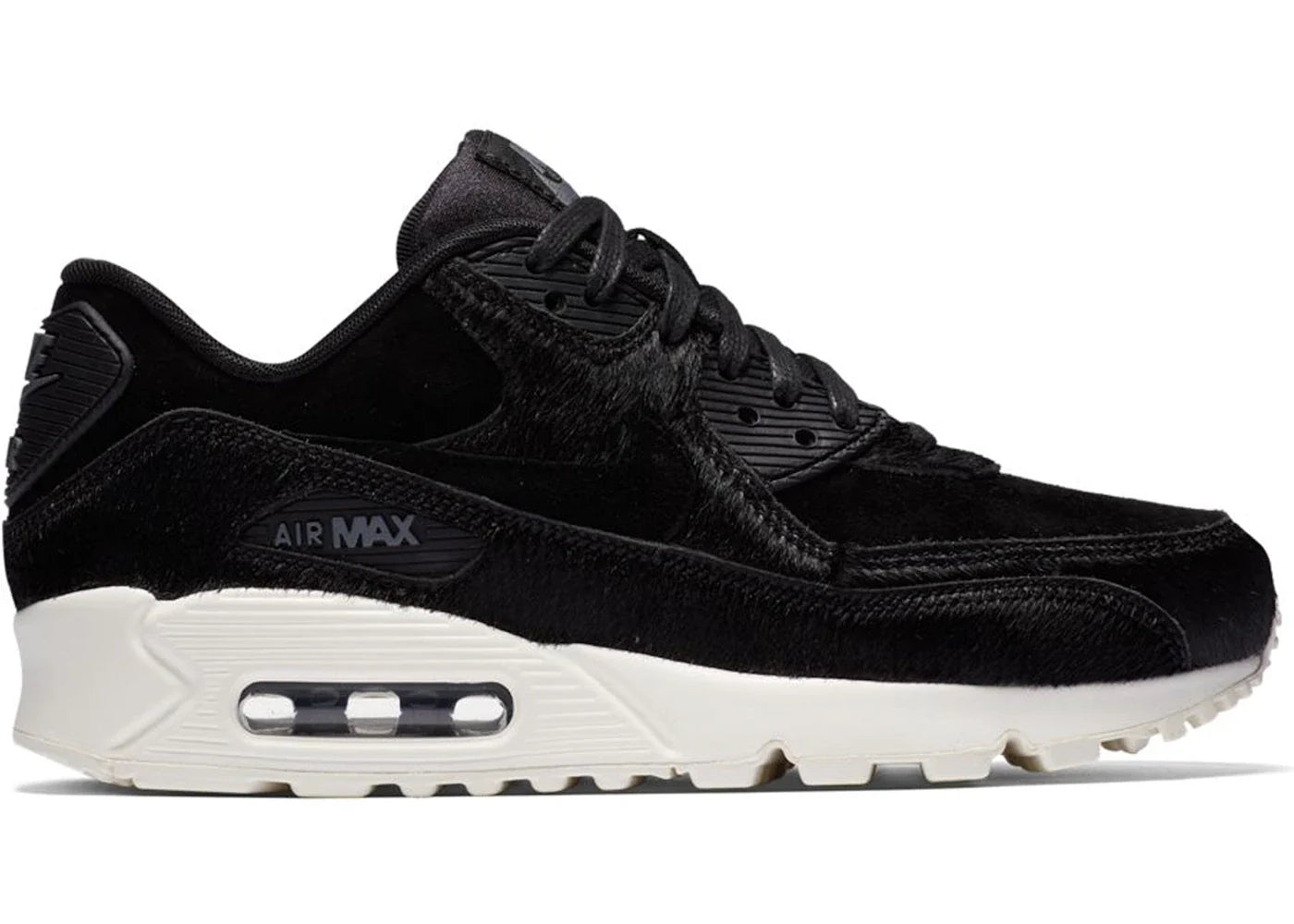 Nike Air Max 90 LX Black Pony Hair (Women's)