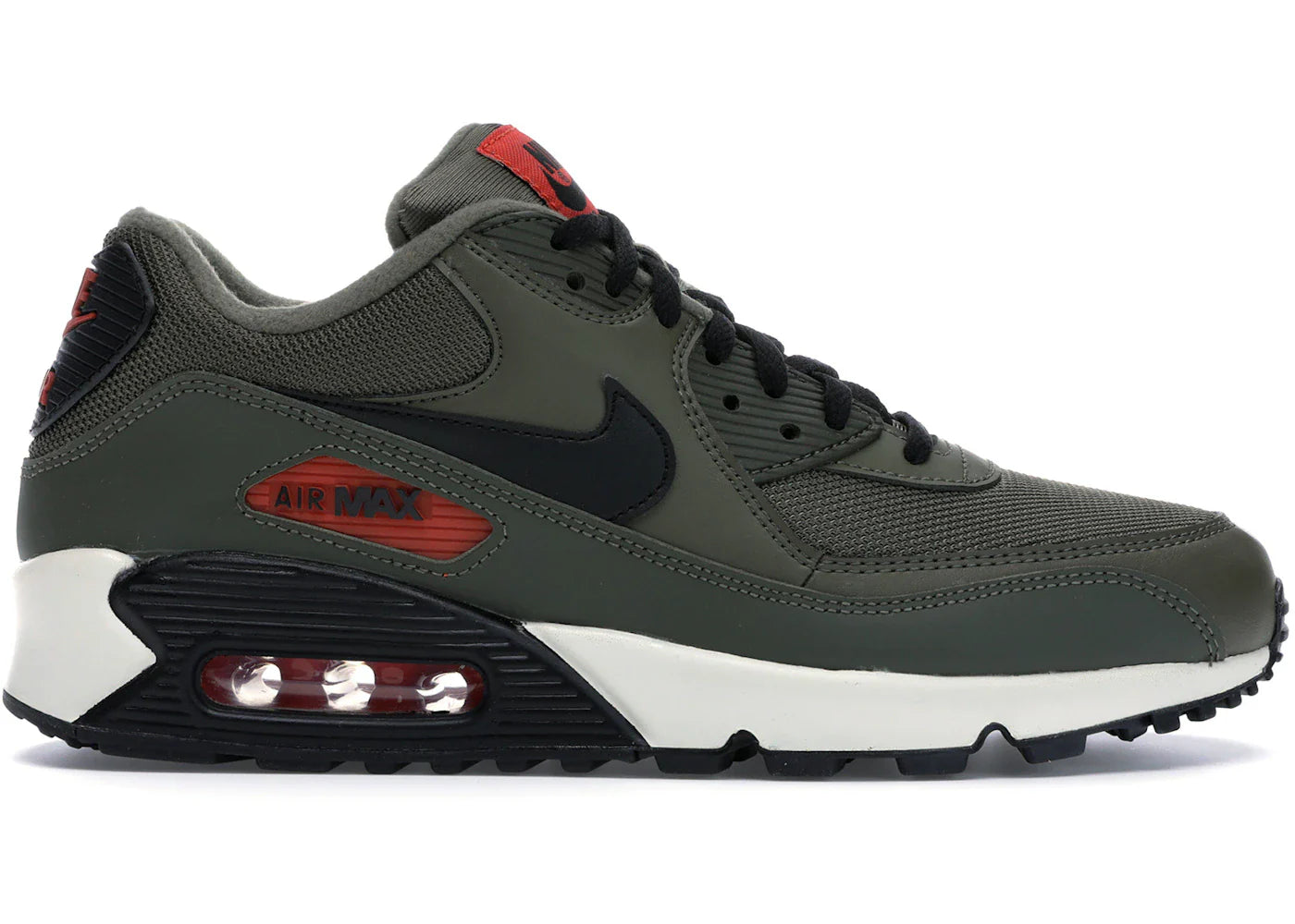 Nike Air Max 90 Medium Olive Black Team Orange
