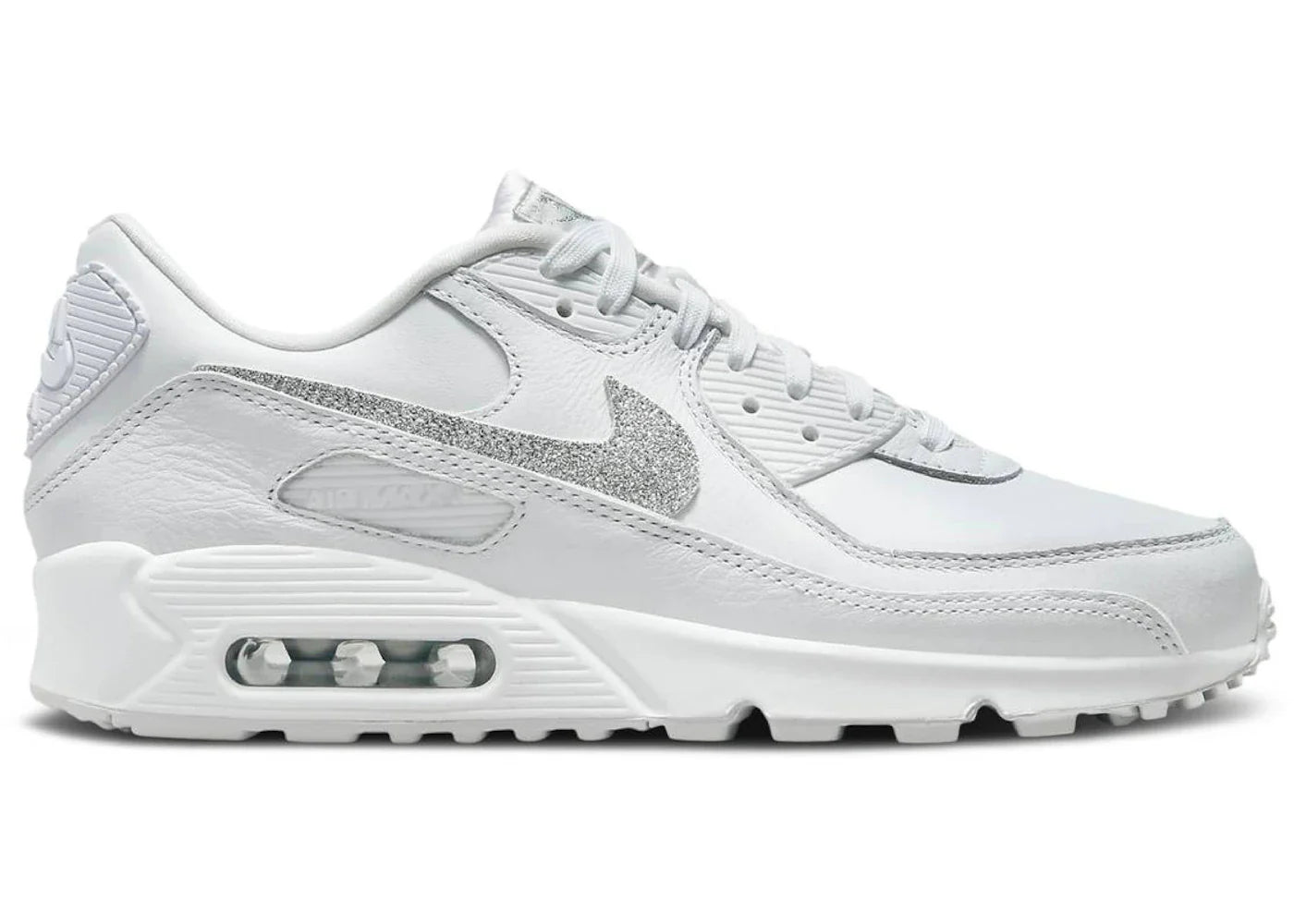 Nike Air Max 90 SE Silver Glitter (Women's)