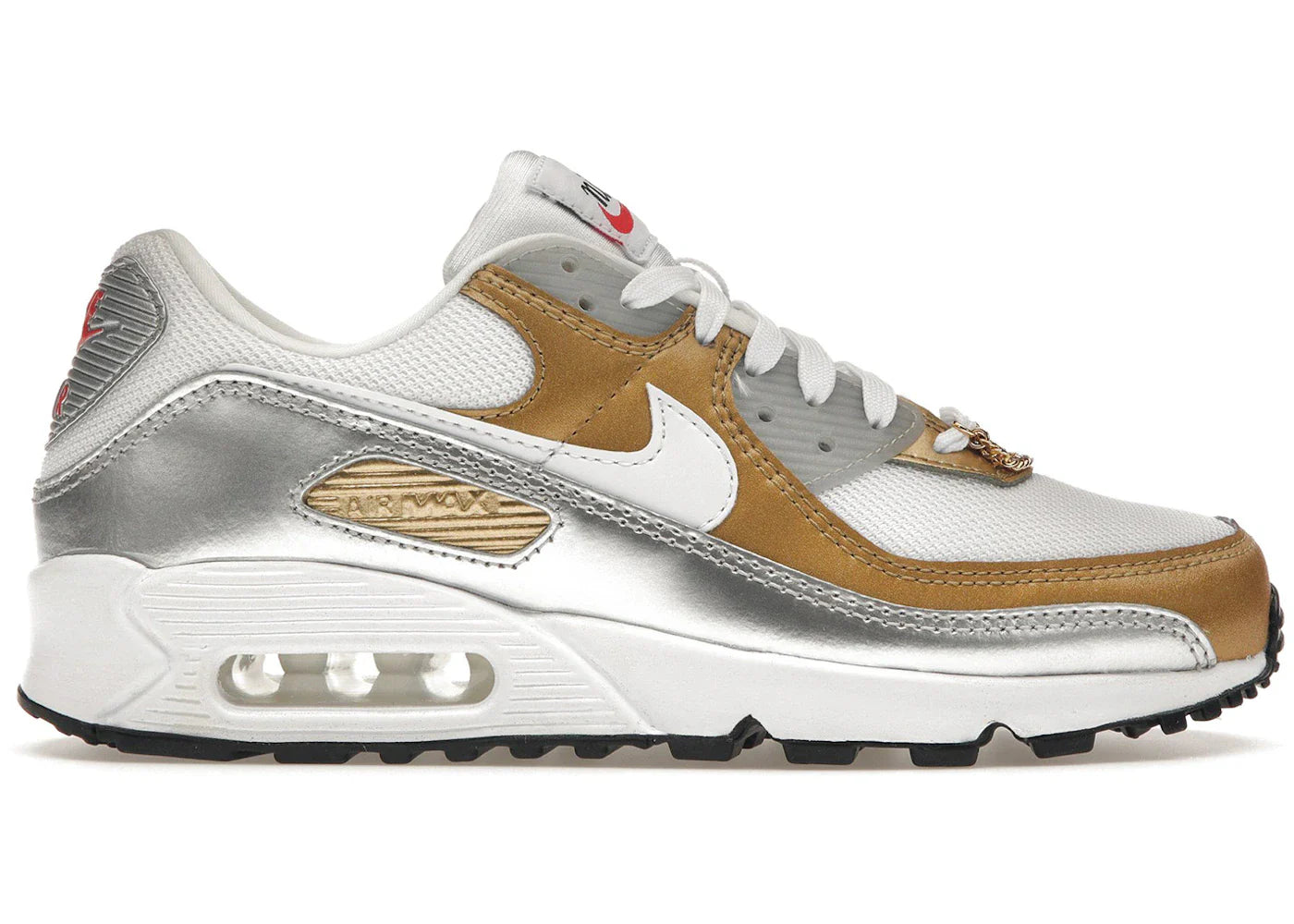 Nike Air Max 90 SE White Metallic Gold (Women's)