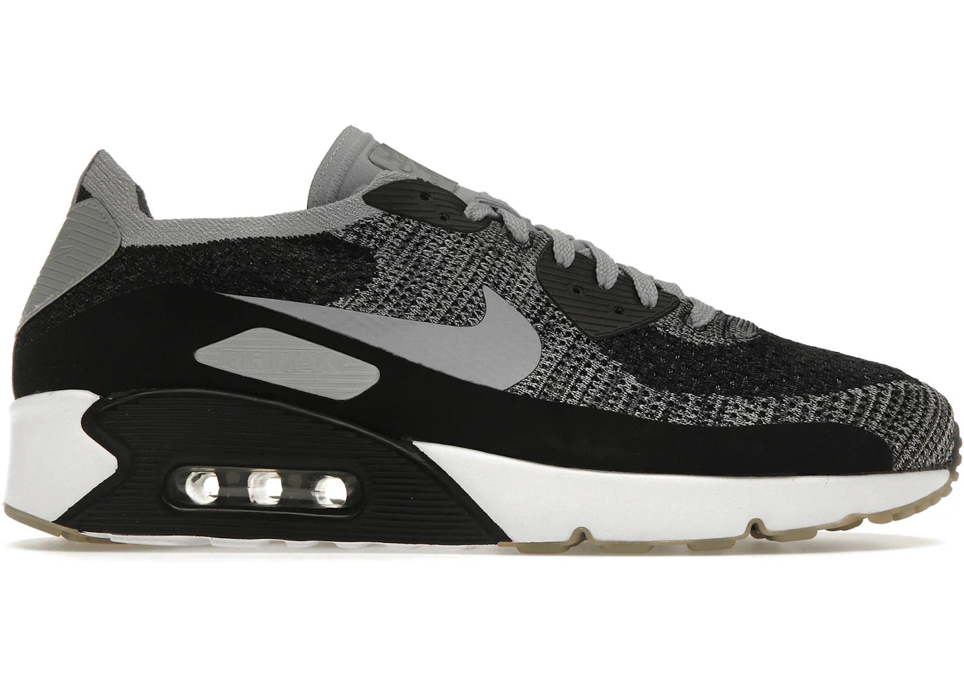 Nike Air Max 90 Ultra 2.0 Flyknit Black Wolf Grey