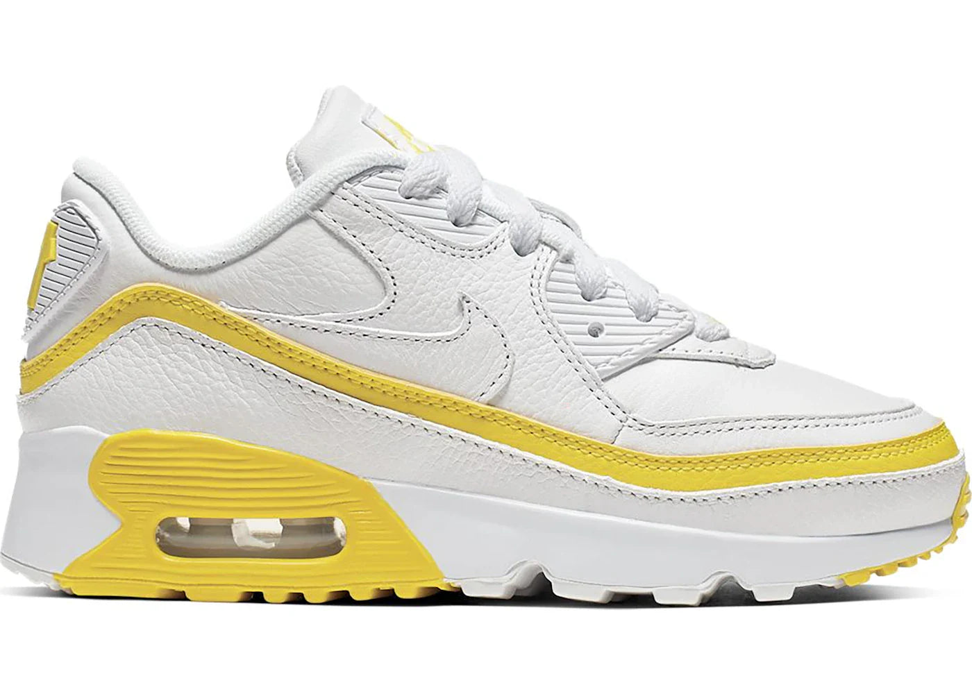Nike Air Max 90 Undefeated White Opti Yellow (PS)
