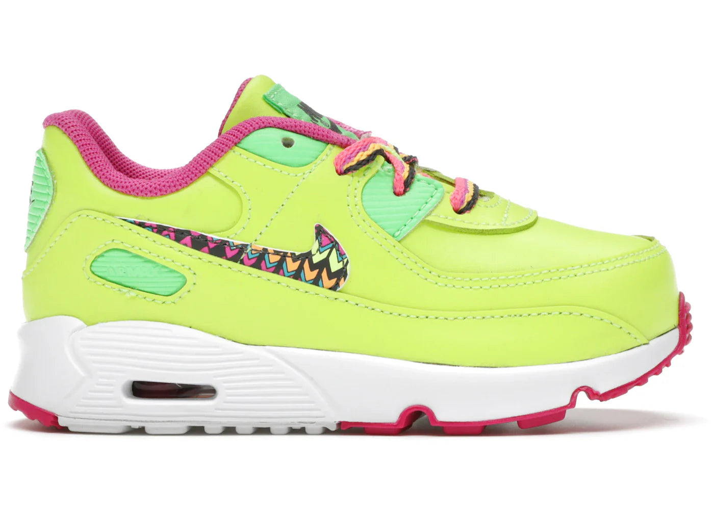 Nike Air Max 90 Volt Fire Pink Green Strike (TD)