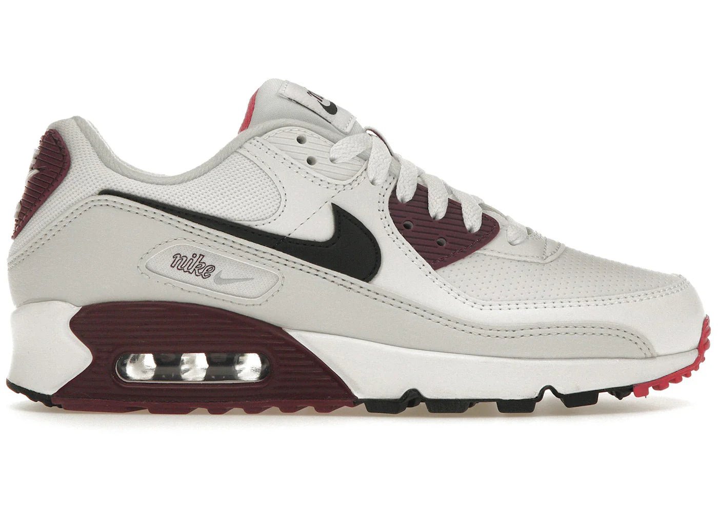 Nike Air Max 90 White Dark Beetroot (Women's)