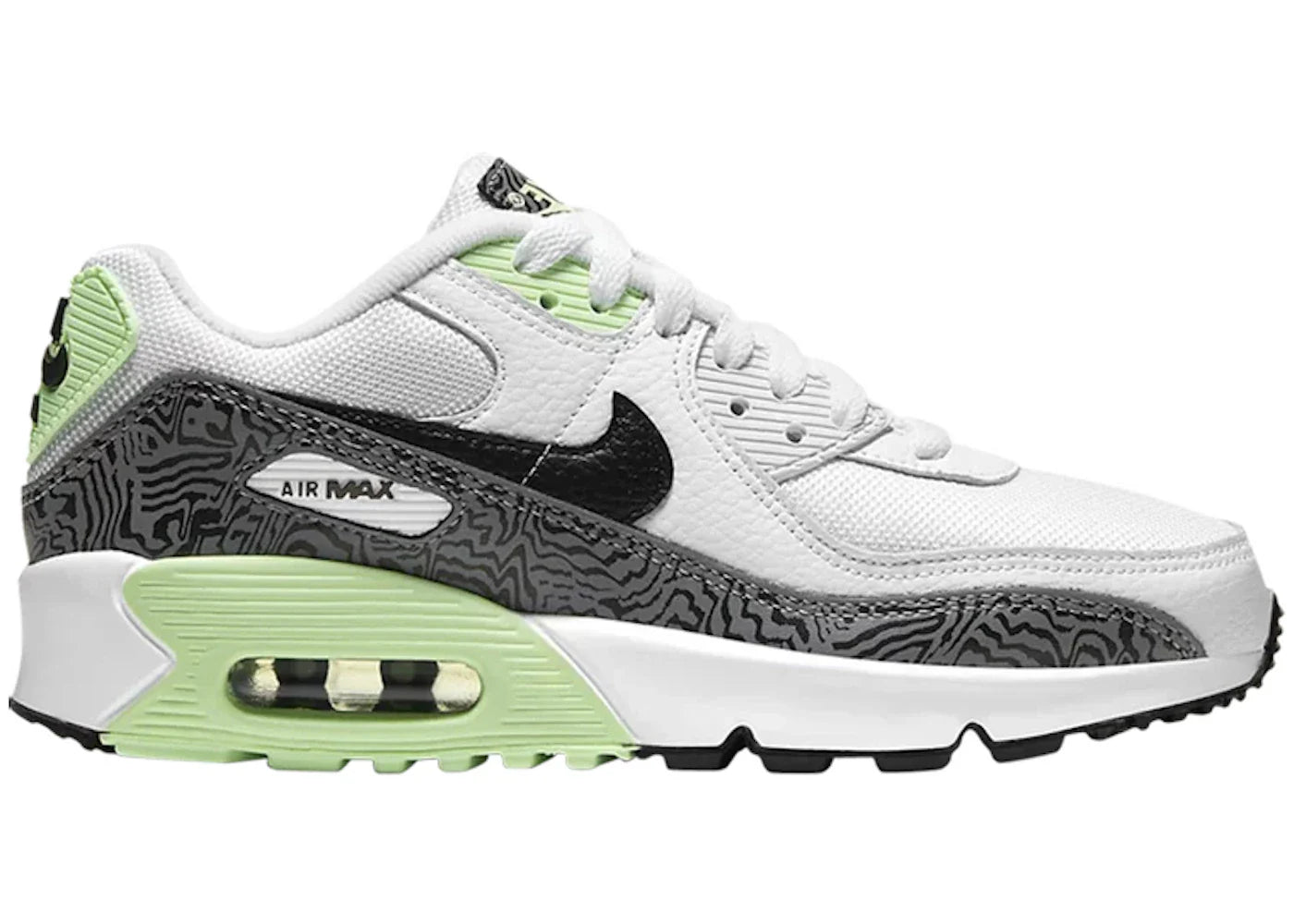 Nike Air Max 90 White Grey Volt (GS)