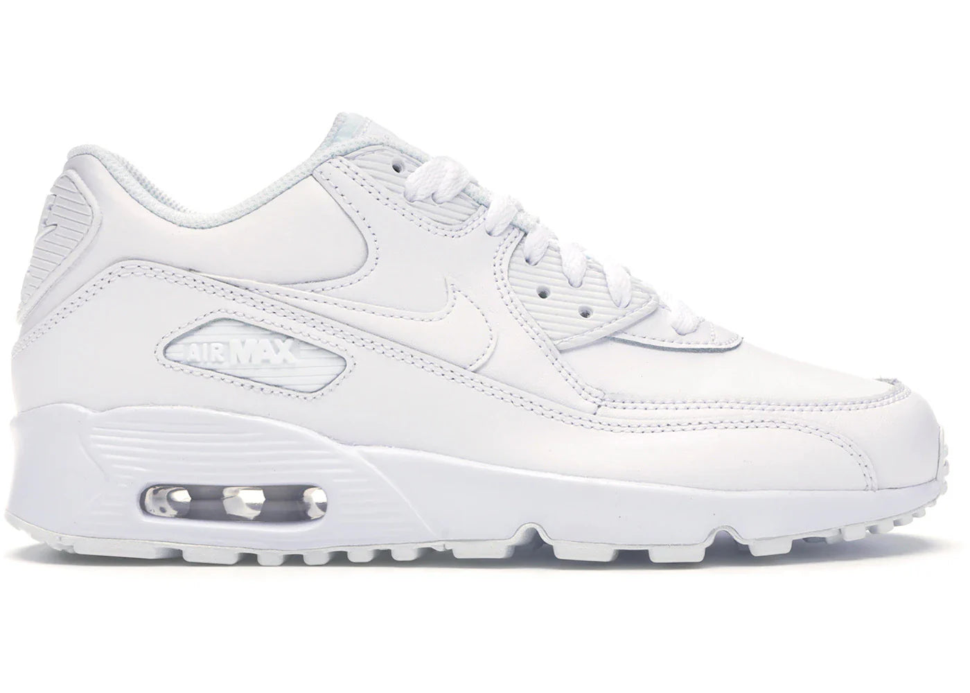 Nike Air Max 90 White Leather (GS)