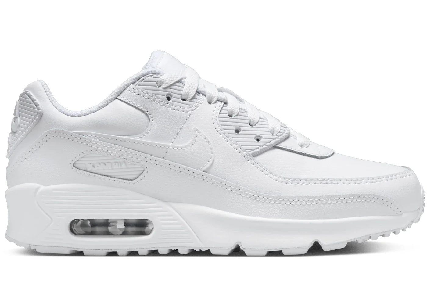 Nike Air Max 90 White Metallic Silver (GS)