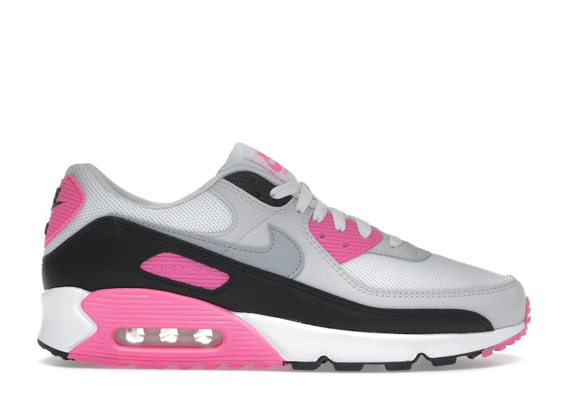 Nike Air Max 90 White Pink Glow Wolf Grey (Women's)