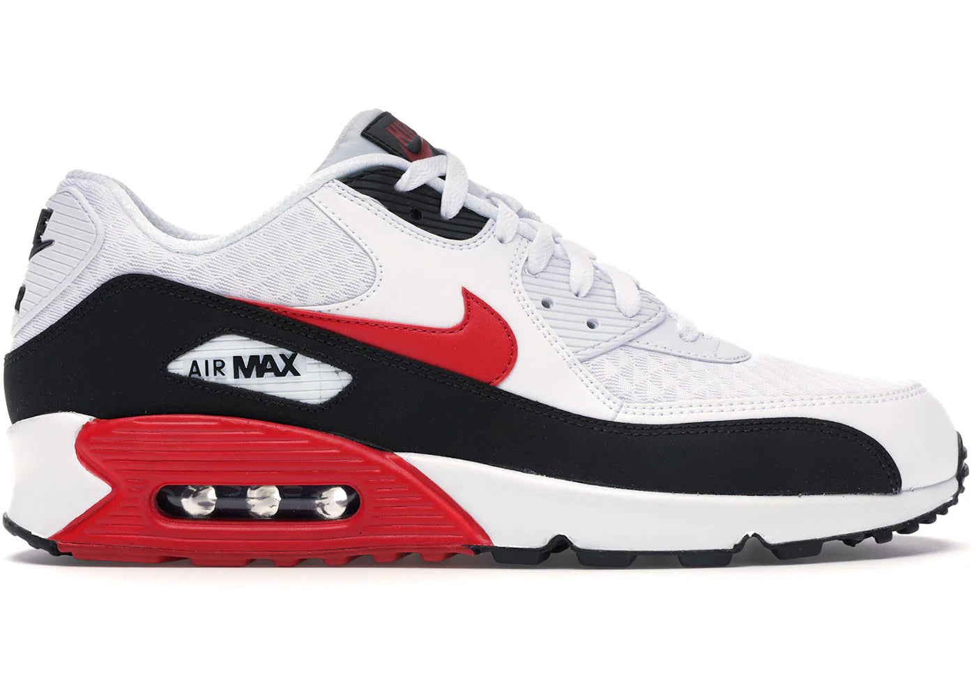 Nike Air Max 90 White University Red Black