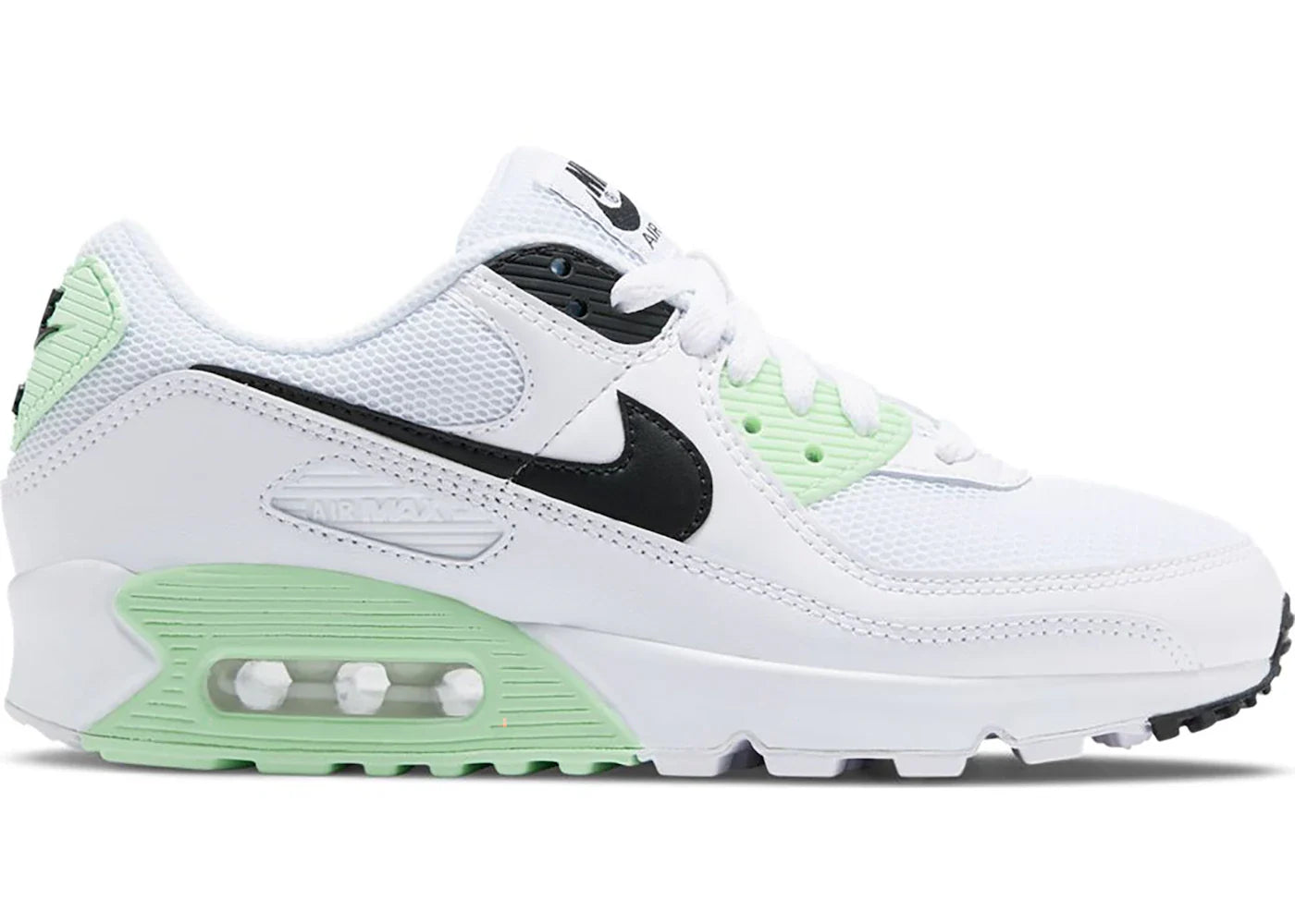 Nike Air Max 90 White Vapor Green Black (Women's)