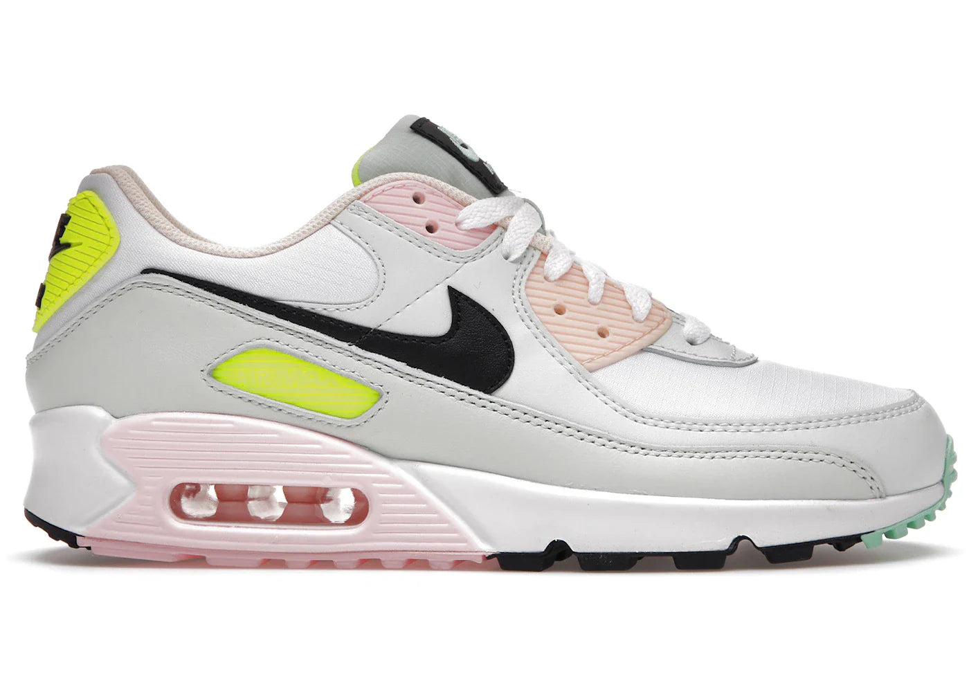 Nike Air Max 90 White Volt Green Glow (Women's)