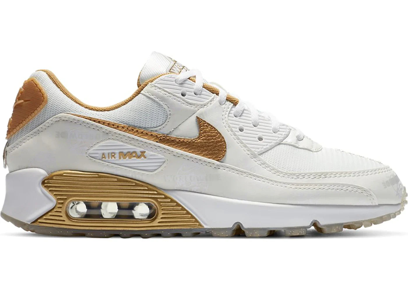 Nike Air Max 90 Worldwide White Gold (Women's)