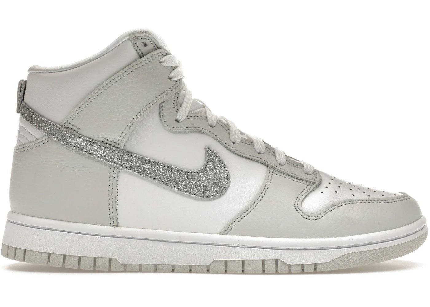 Nike Dunk High Silver Glitter Swoosh (Women's)