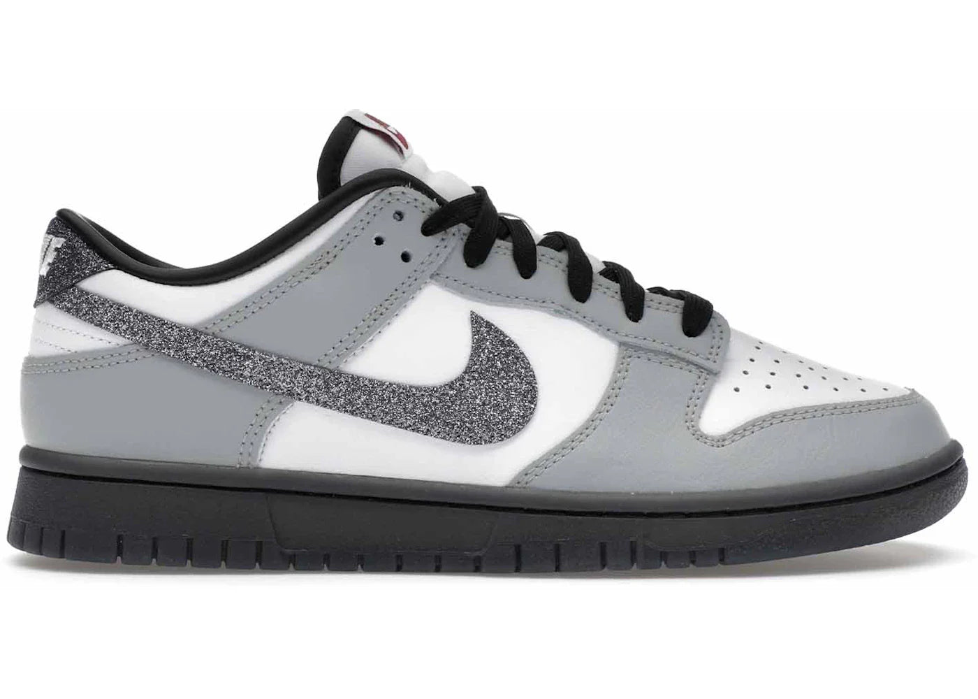 Nike Dunk Low LX Glitter Swoosh White Light Smoke Grey (Women's)