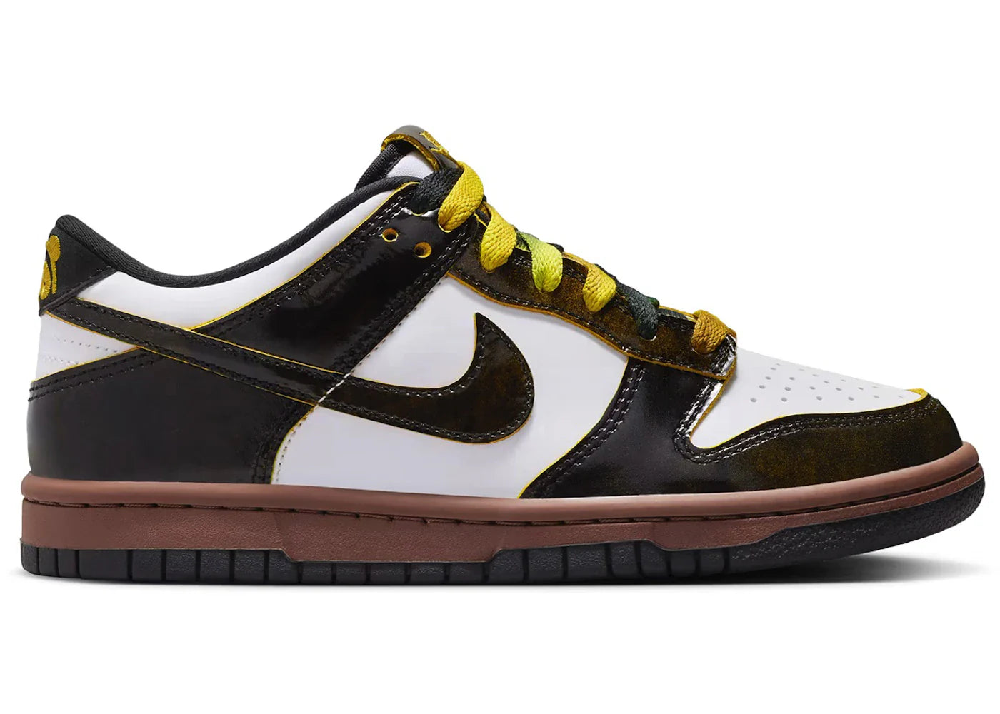 Nike Dunk Low SE Panda-Monium White Black Fauna Brown (GS)