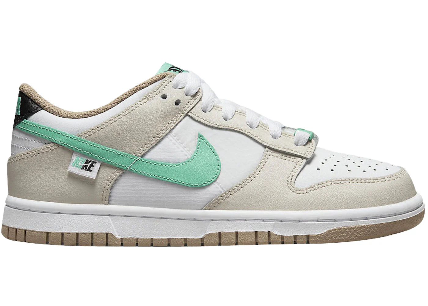 Nike Dunk Low Split Seam White Tan Mint (GS)