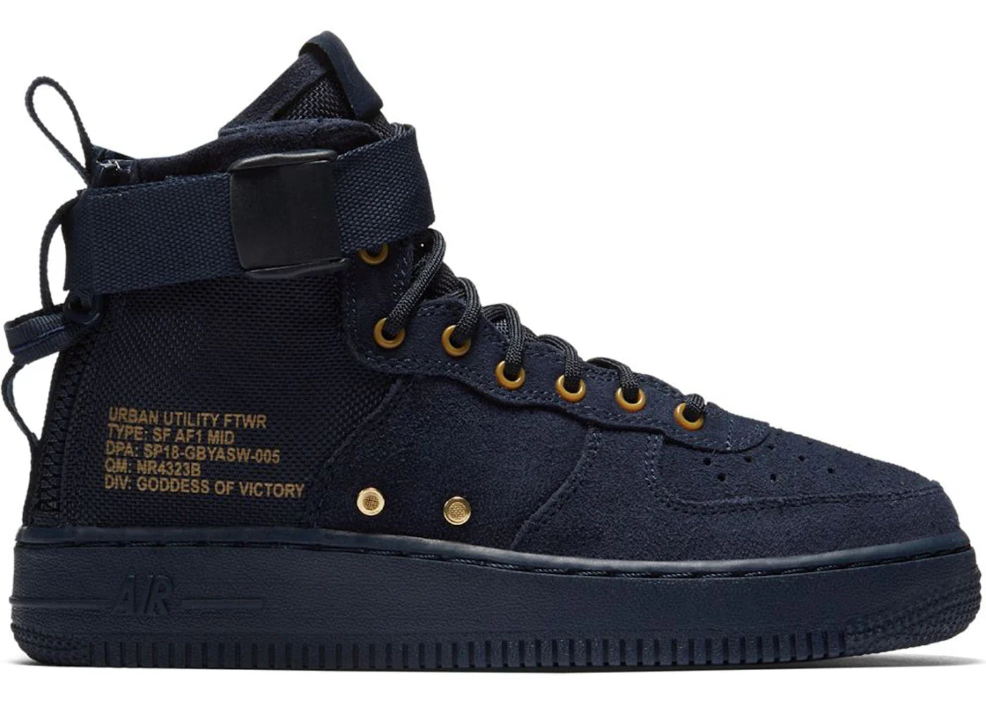 Nike SF Air Force 1 Mid Obsidian Black (GS)