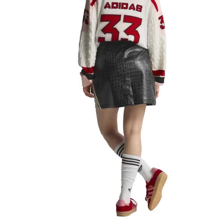 adidas Pleather Mini Rok Zwart