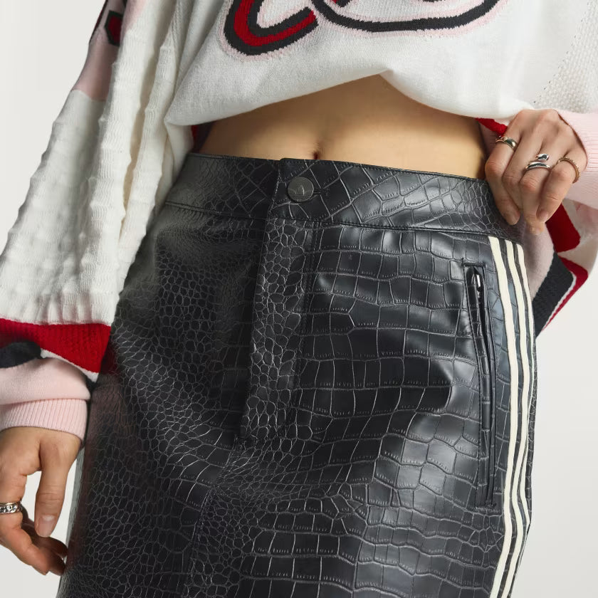 adidas Pleather Mini Rok Zwart