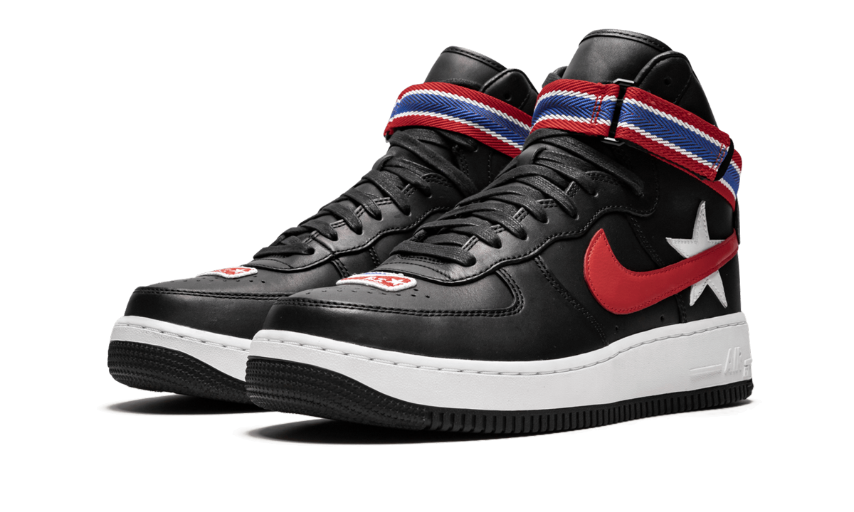 nike air force 1 high riccardo tisci victorious minotaurs black+AQ3366-001+diagnol left view