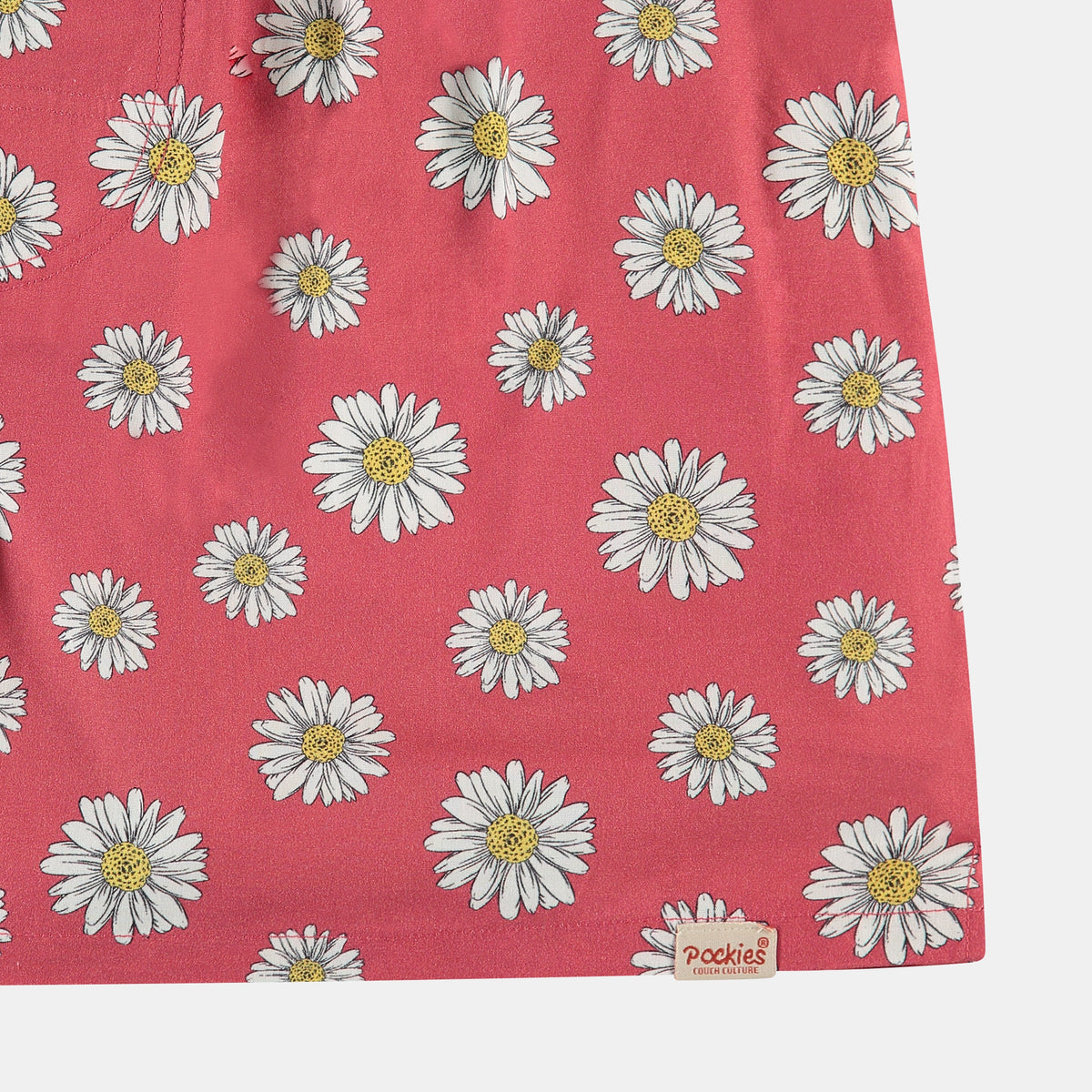 Pockies Red Flowers Boxershort Rood