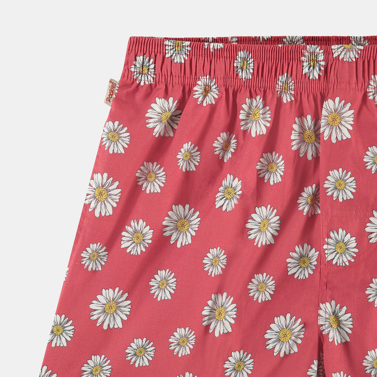 Pockies Red Flowers Boxershort Rood