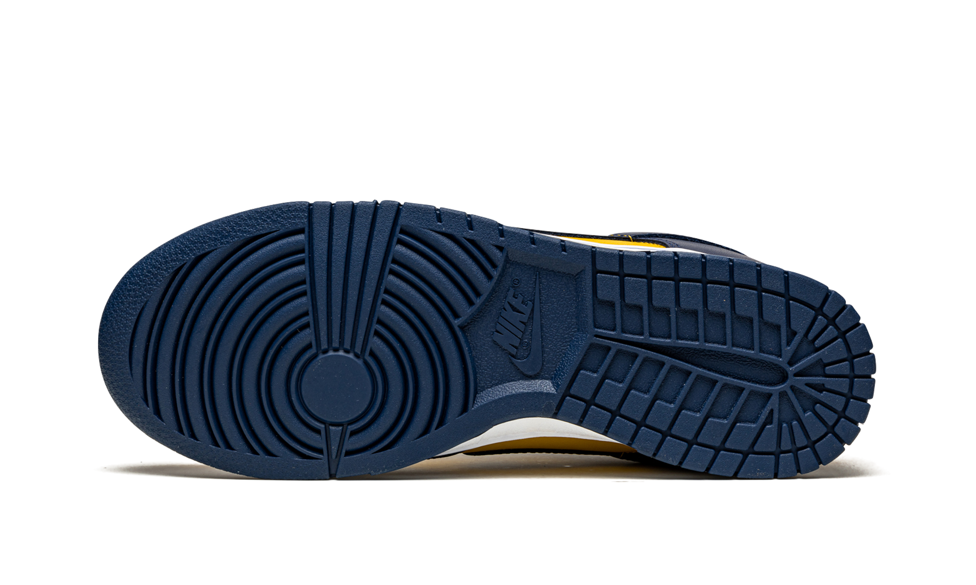 nike dunk low michigan 2021+DD1391-700+bottom view