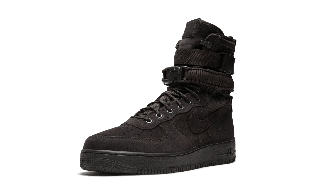 nike sf air force 1 high velvet brown+864024-203+left diagnol single view