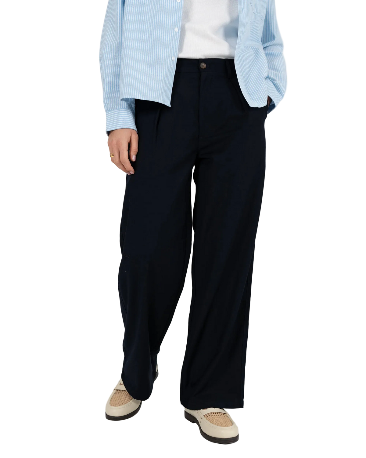 Prohibited Soho Pleated Pants Navy