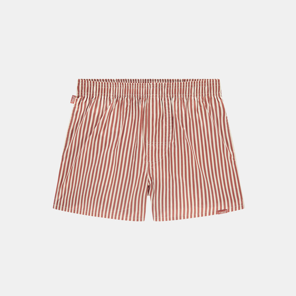 Pockies Terracotta Striped Boxershort Rood