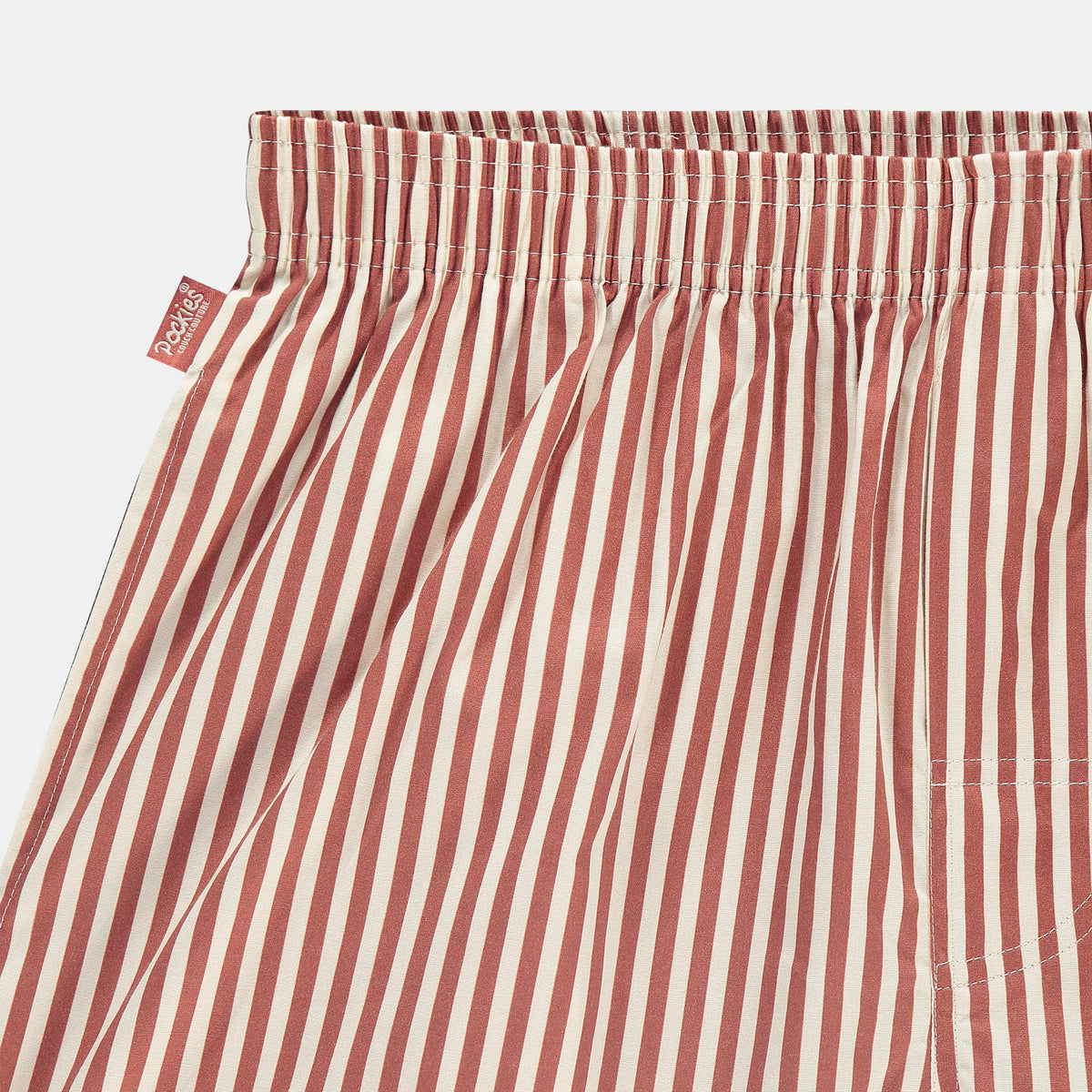 Pockies Terracotta Striped Boxershort Rood
