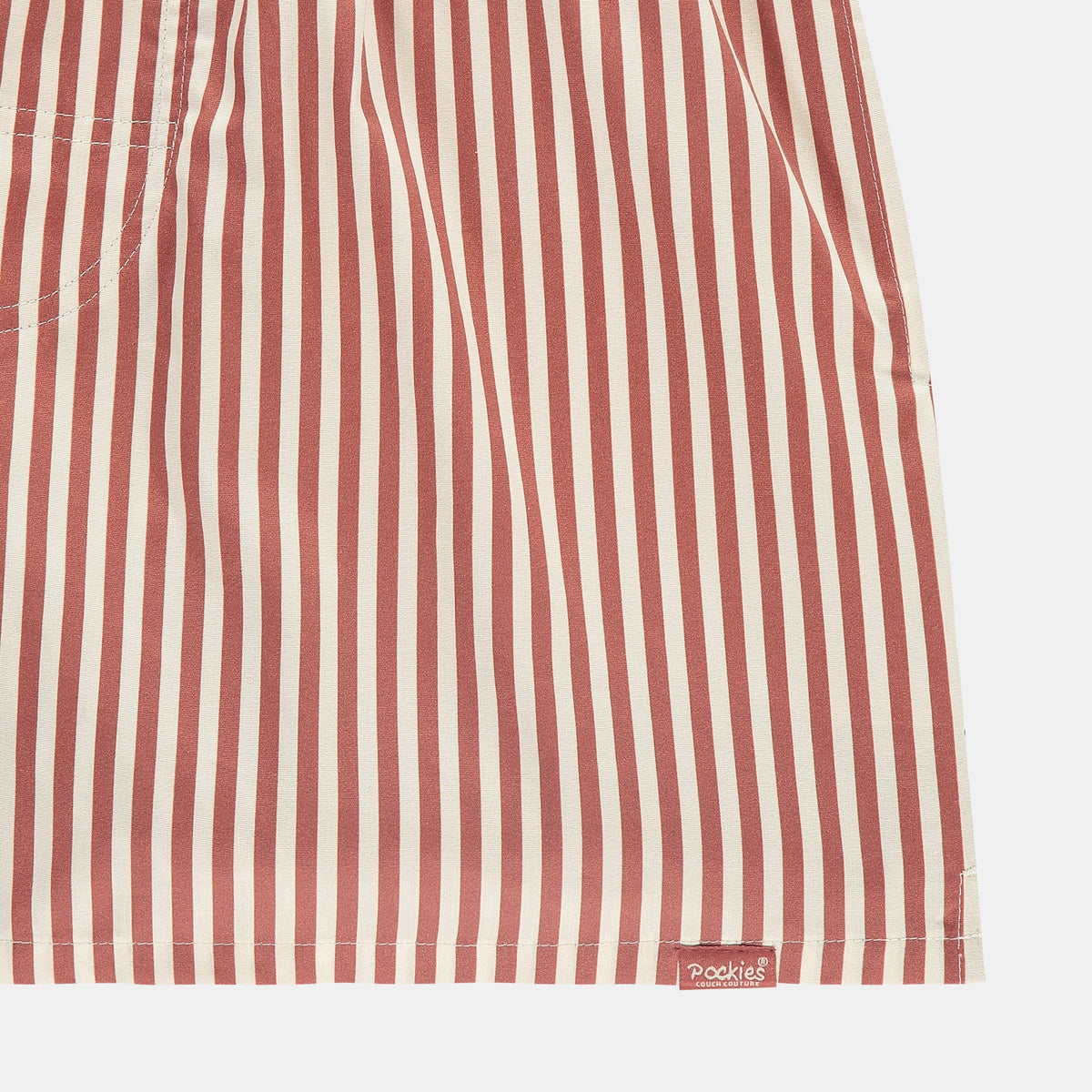 Pockies Terracotta Striped Boxershort Rood