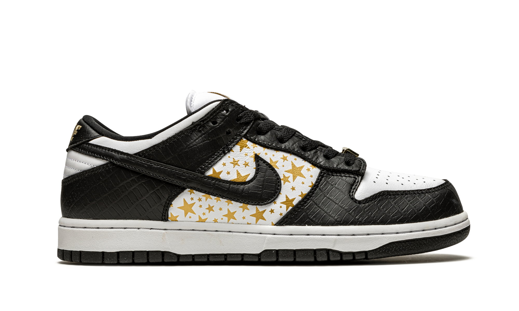 nike sb dunk low supreme stars black 2021+DH3228-102+right view