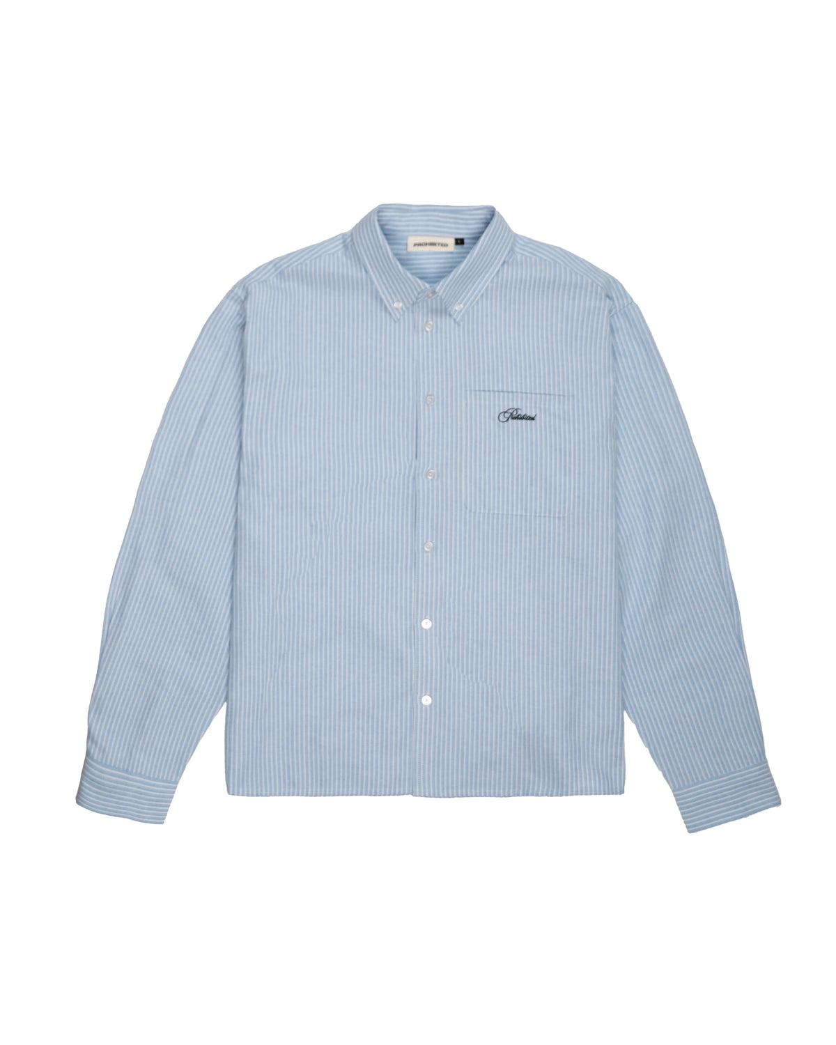 Prohibited The Oxford Button Down Shirt Blue – voorkant productfoto