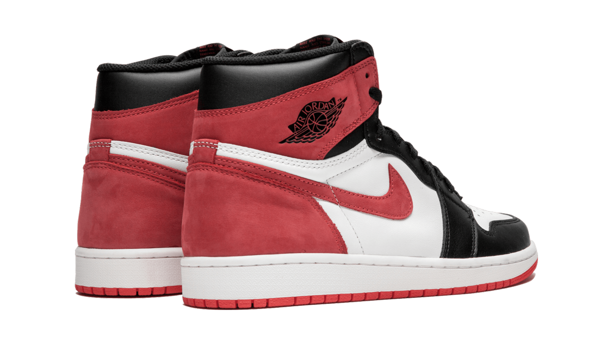 jordan 1 retro high track red+555088-112+diagnol right behind view