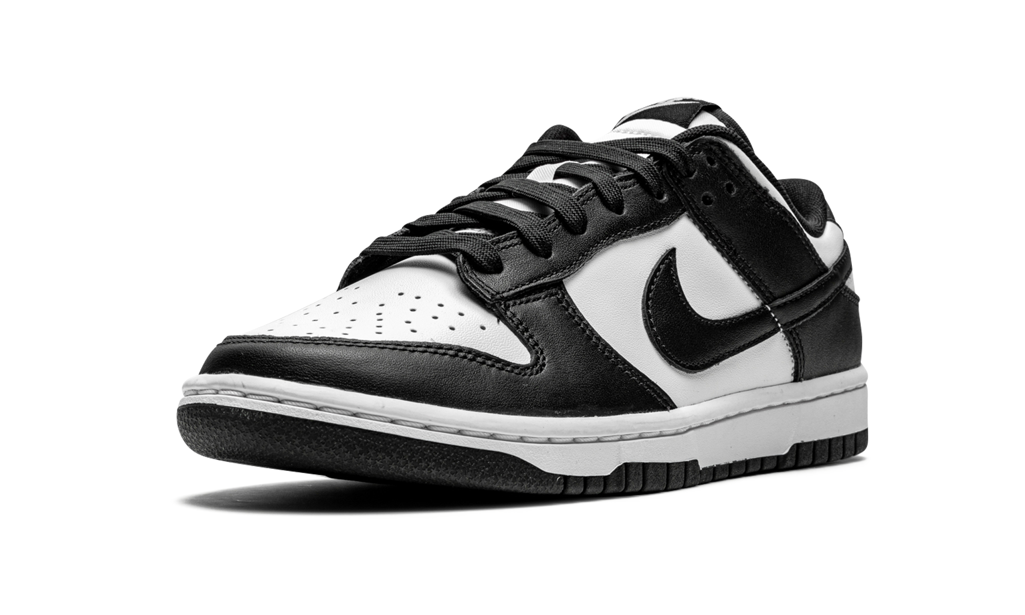 nike dunk low retro white black panda+DD1391-100+left diagnol single view