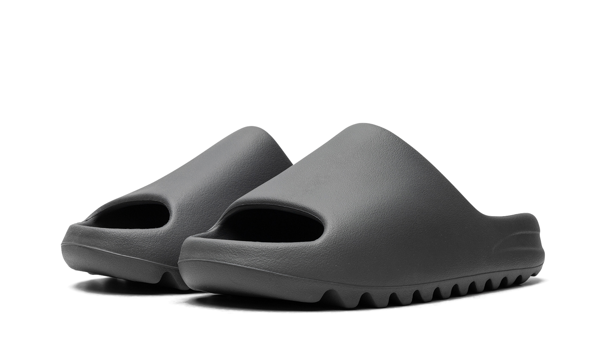adidas yeezy slide slate grey+ID2350+diagnol left view