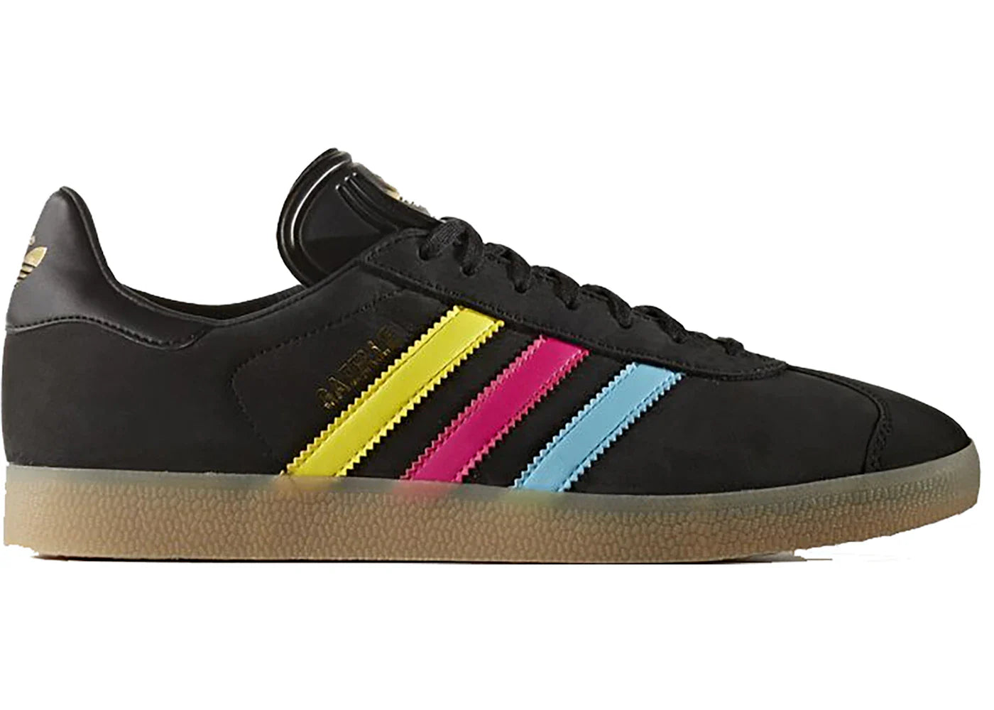 adidas Gazelle Black Multi Stripe