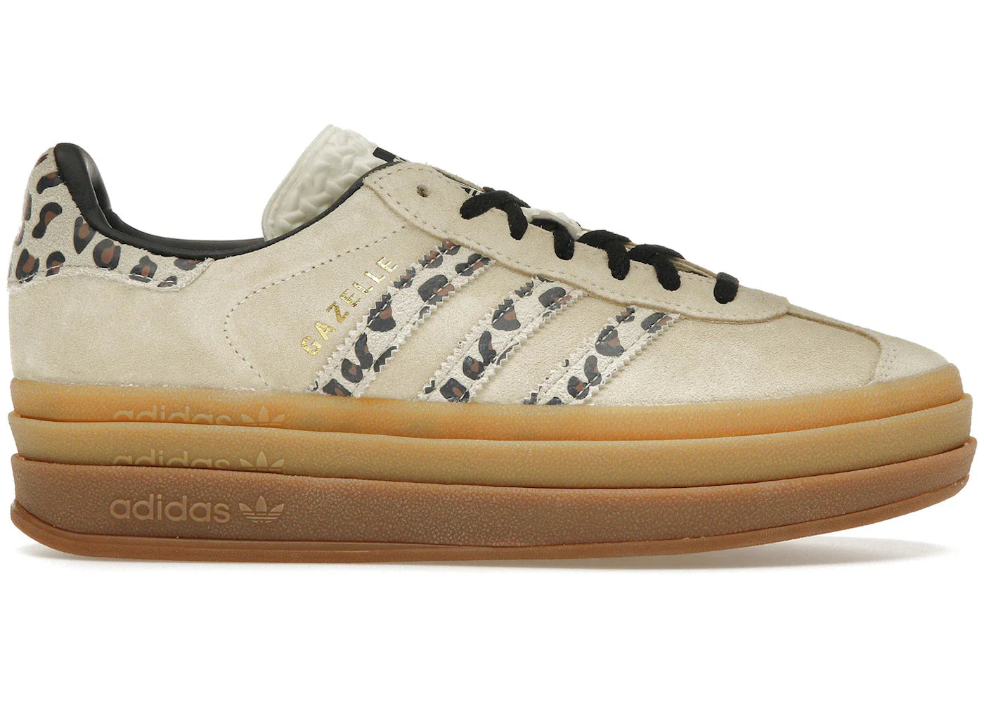 adidas Gazelle Bold Cream Black Leopard (Women's)