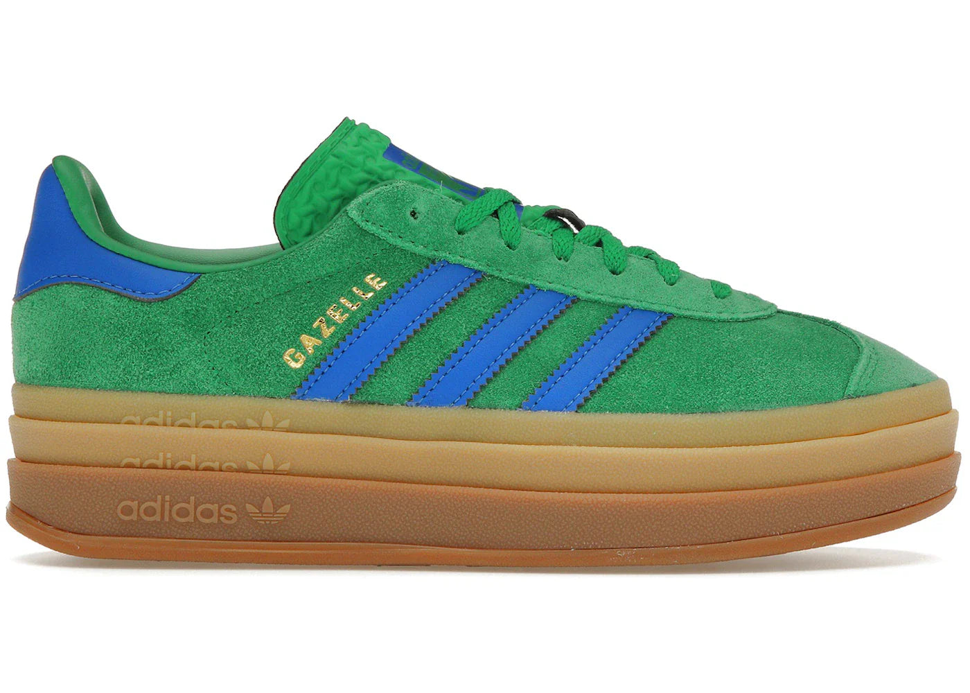 adidas Gazelle Bold Green Blue Gum (Women's)