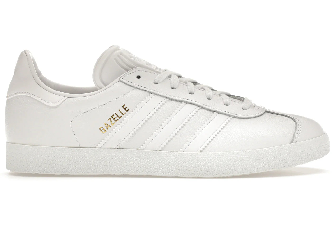 adidas Gazelle White/White-Gold Metallic