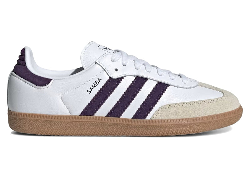 adidas Samba OG White Alumina Aurora Plum (Women's)