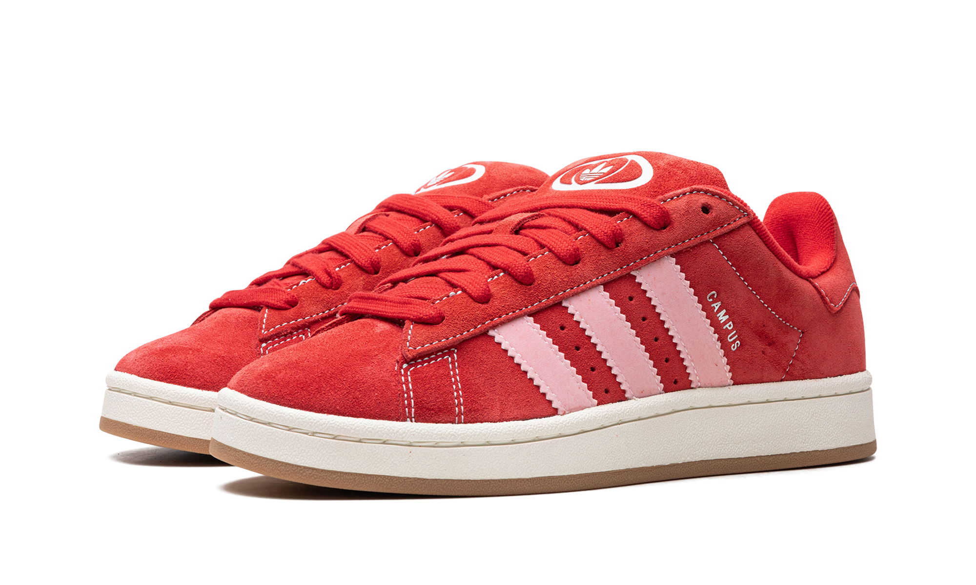 adidas campus 00s better scarlet clear pink+H03477+diagnol left view
