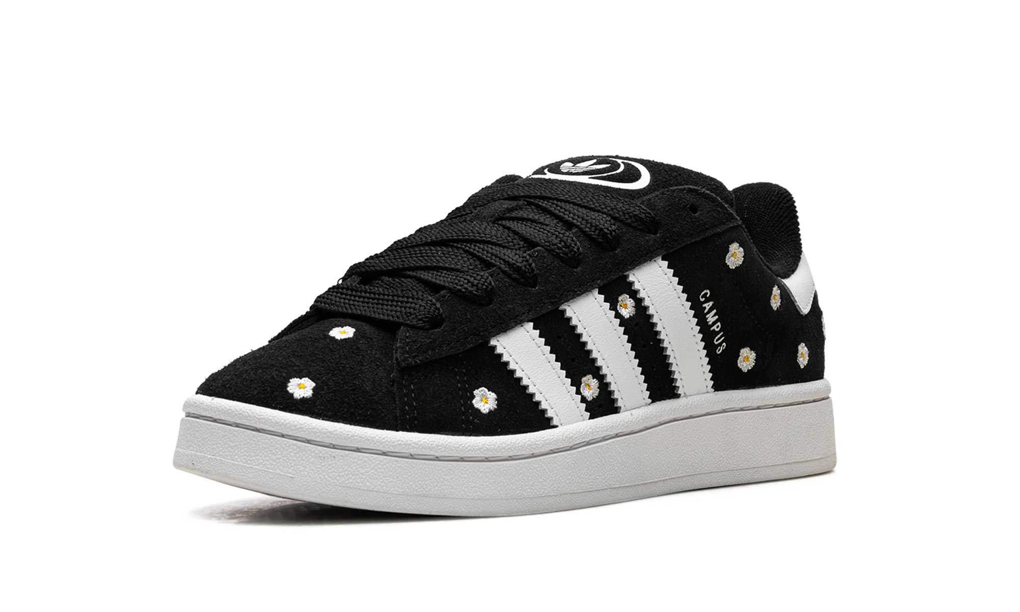 adidas campus 00s core black floral women s+IF9640+left diagnol single view