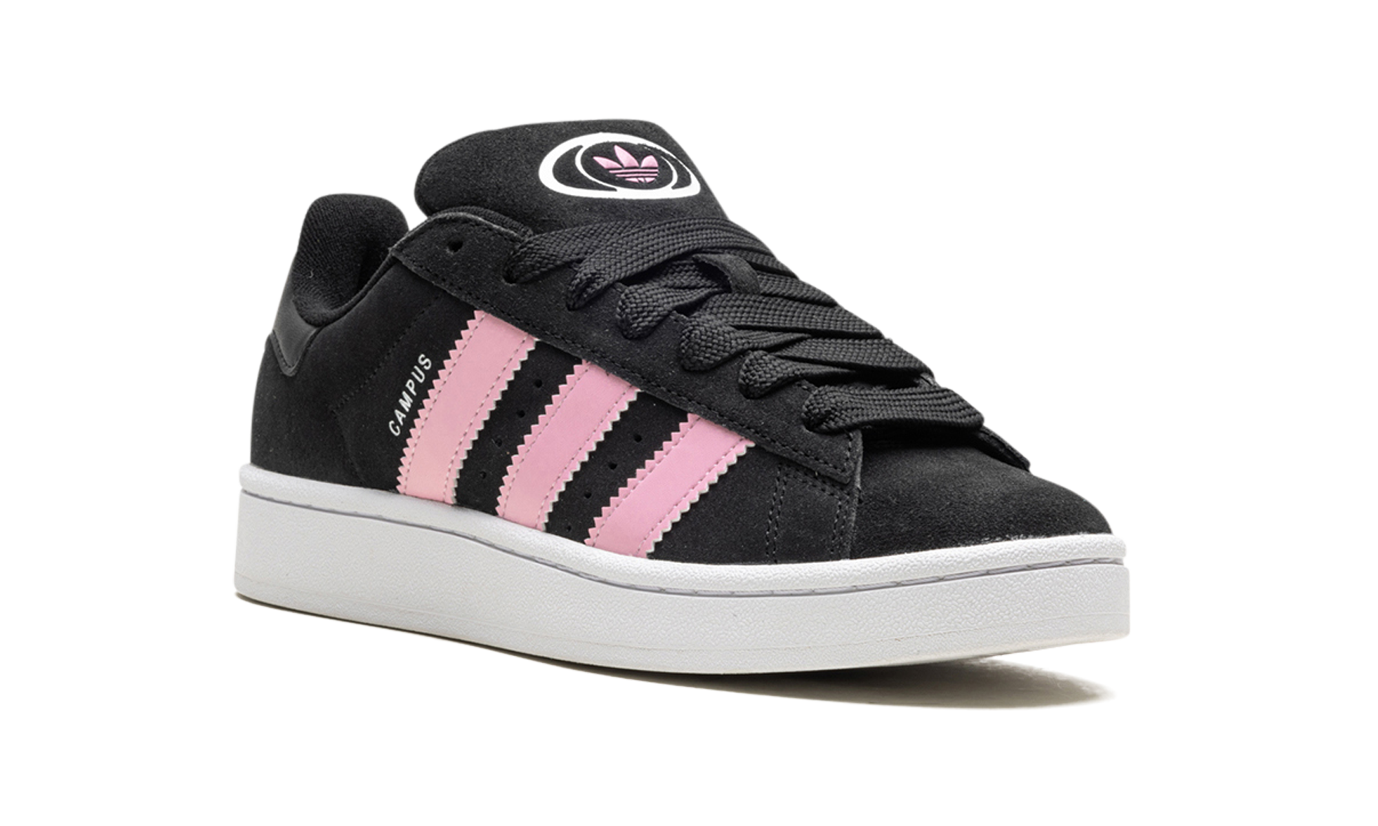 adidas campus 00s core black true pink women s+ID3171+diagnol right view