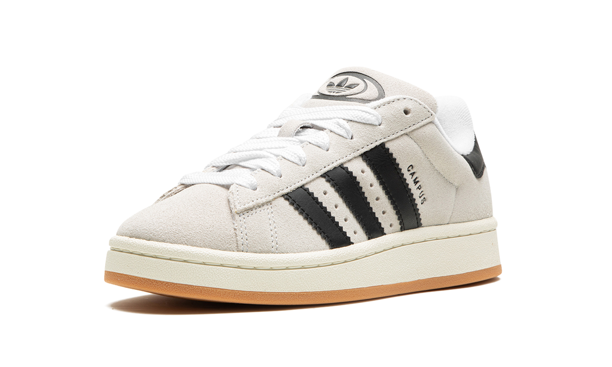 adidas campus 00s crystal white core black+GY0042+left diagnol single view