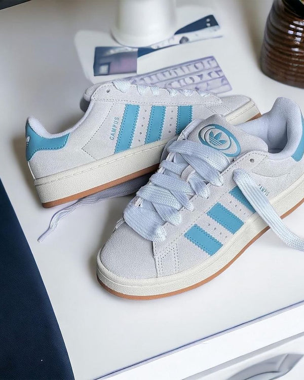 adidas Campus 00s Crystal White Preloved Blue (Women's), Lifestyle View 1, SKU IF2989