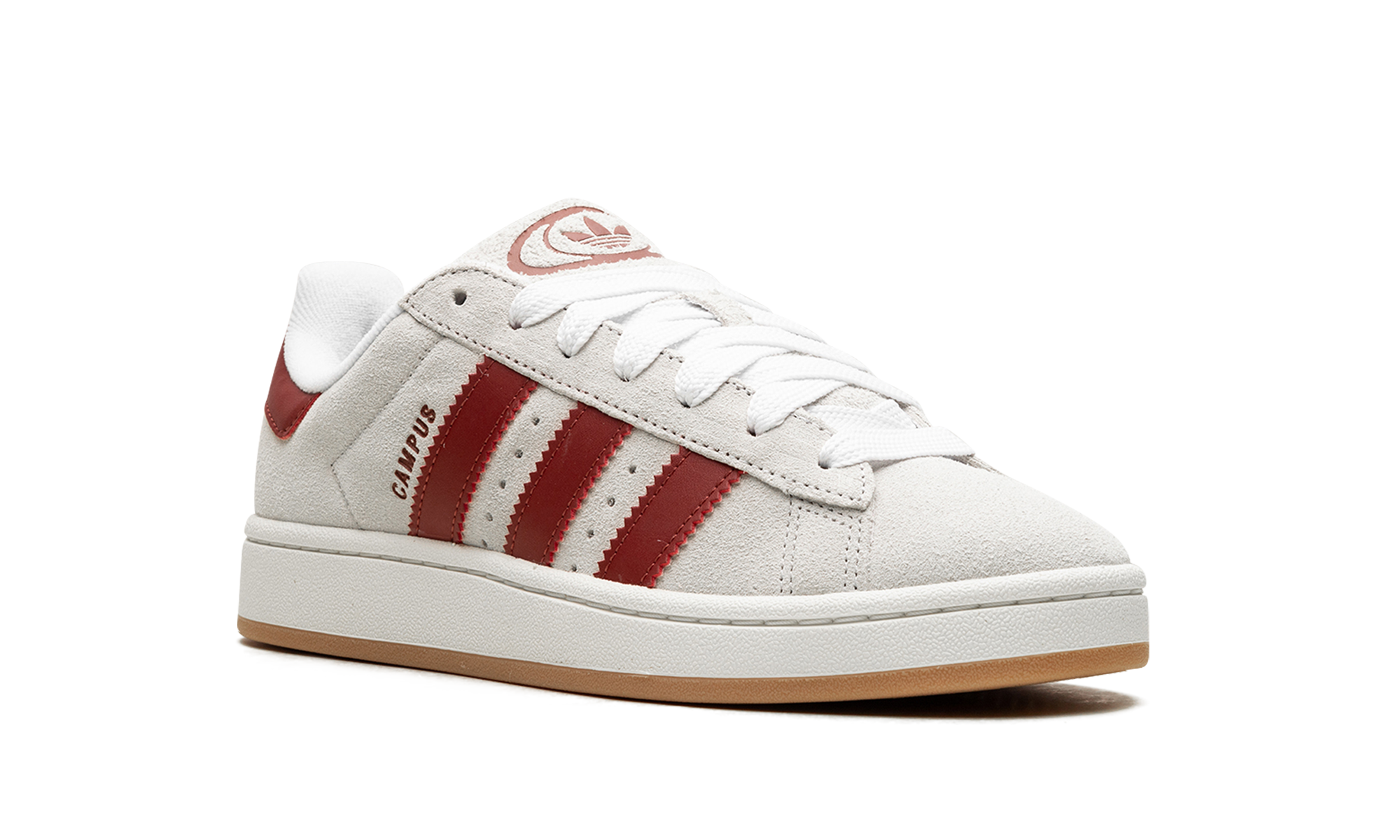 adidas campus 00s crystal white preloved ruby womens+JQ7783+diagnol right view