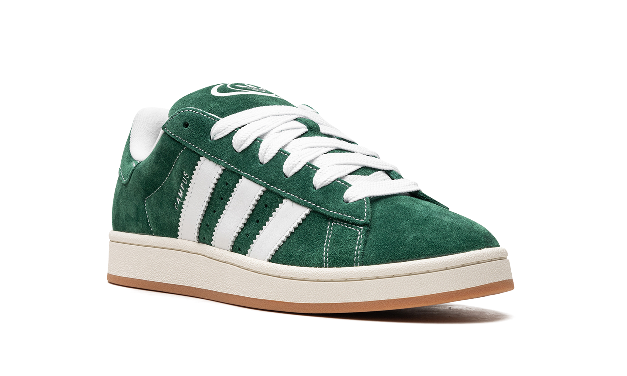 adidas campus 00s dark green cloud white+H03472+diagnol right view