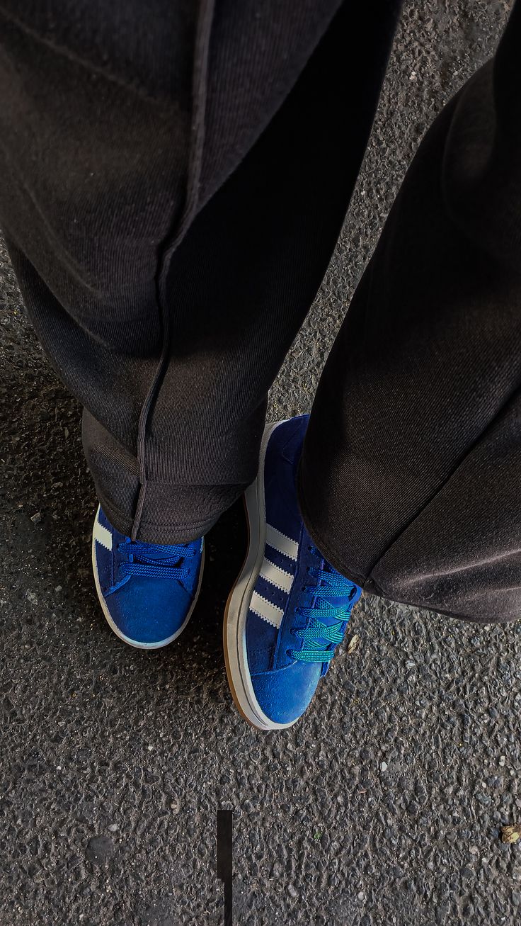 adidas Campus 00s Semi Lucid Blue Cloud White, Lifestyle View 1, SKU H03471